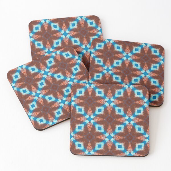 Item preview,  Colorful pattern inspired by African atmospheres in the colors red and blue designed and sold by Jonnekesart.