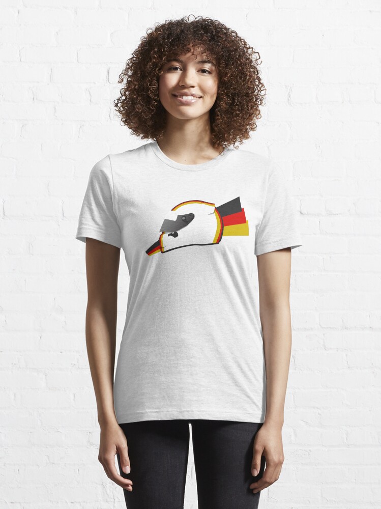 Alternate view of Current German racing driver Helmet design Essential T-Shirt