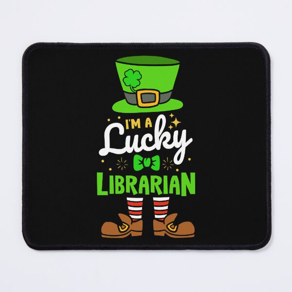 Item preview, Lucky Librarian St. Patrick's Day Shamrock Luck designed and sold by haselshirt.