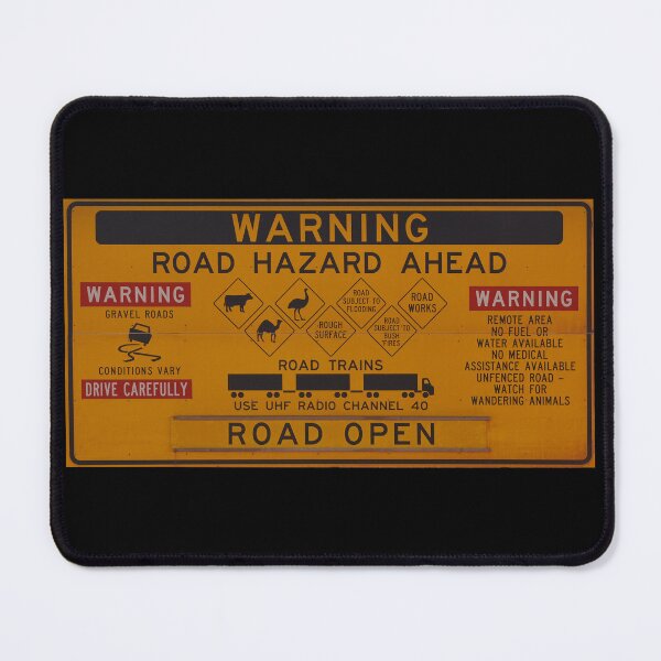 Item preview, Warning Road Hazard sign Australia designed and sold by Schoensl.