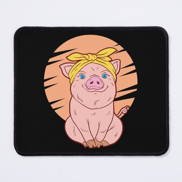 Item preview, Cute Pink Pig Bandana Animal Lover Gift designed and sold by haselshirt.