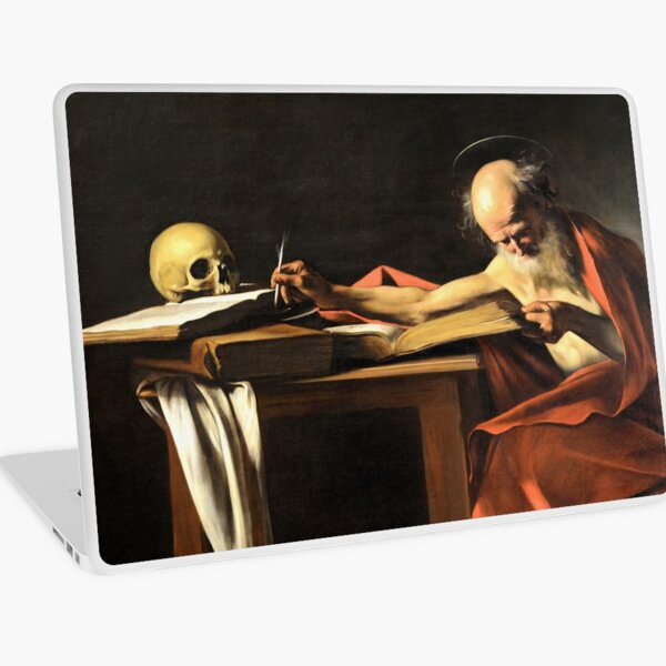 Old vintage painting by Caravaggio Laptop Skin