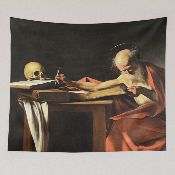 Item preview, Old vintage painting by Caravaggio designed and sold by Vintage Designs +.