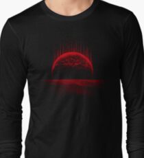 Lost Home! Colosal Future Sci-Fi Deep Space Scene in diabolic Red Long Sleeve T-Shirt