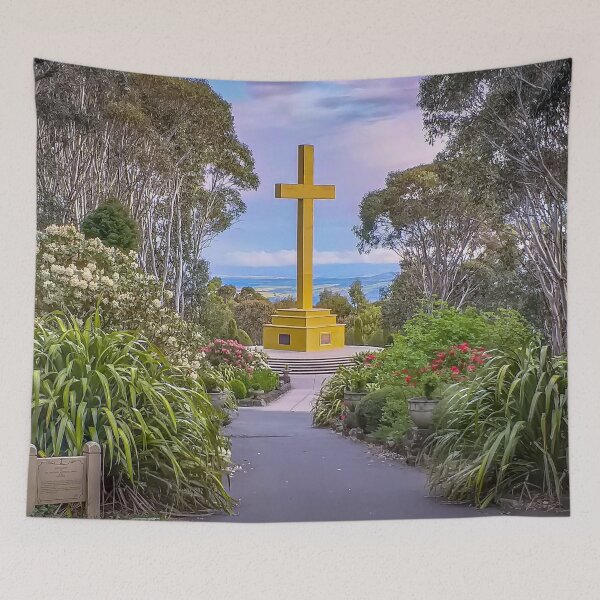 Item preview, The Memorial Cross at Mount Macedon designed and sold by Steven Jodoin.