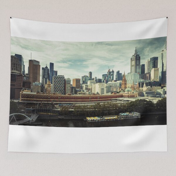 Item preview, Melbourne skyline colour designed and sold by AndrewWilson.