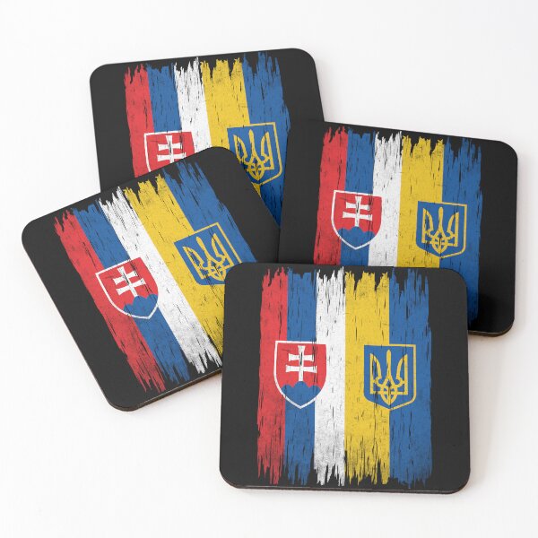 Item preview, Vintage Slovakia Ukraine Slovakian Ukrainian Flag  designed and sold by RosannaArt.