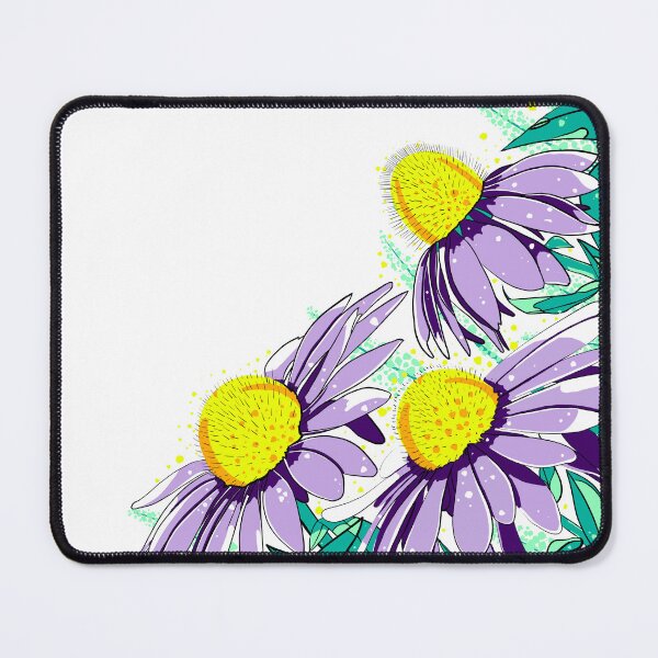 Item preview, Violet Echynacea Flowers in Menthol Green Leaves designed and sold by KlaraMacinka.