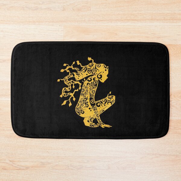Item preview, Dryad Fairy with Tail Kiss Gold Fairytale Fairytail Papercut Mandala Art designed and sold by hign.