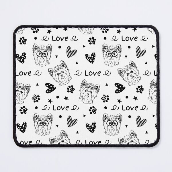 Item preview, Doodle Yorkshire Terrier Dog - Black designed and sold by Lulupainting.