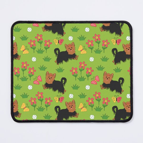Item preview, Yorkshire Terrier and Flowers designed and sold by Lulupainting.