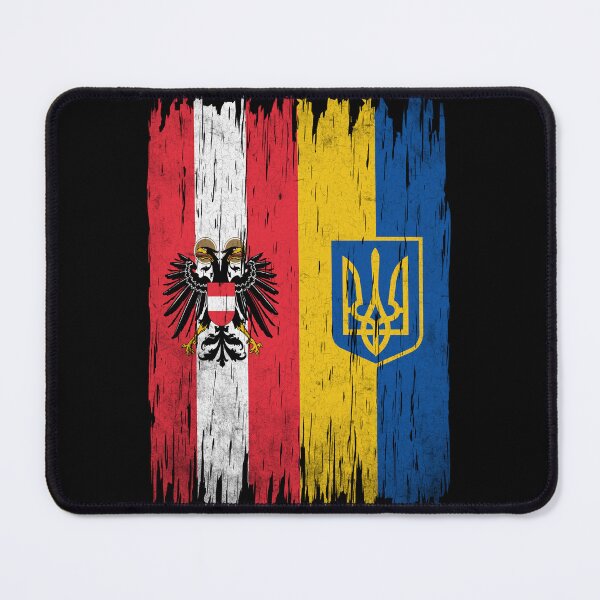 Item preview, Half Austria Half Ukraine Flag Support Ukraine  designed and sold by RosannaArt.