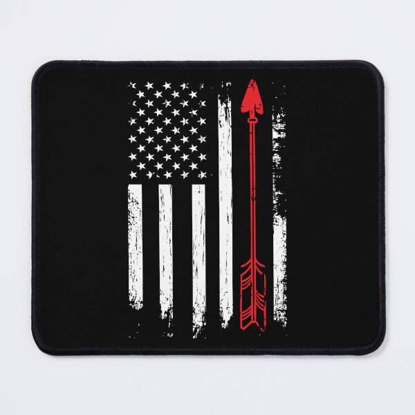 Item preview, Vintage USA Red White Archery Arrow American Flag Gift designed and sold by haselshirt.
