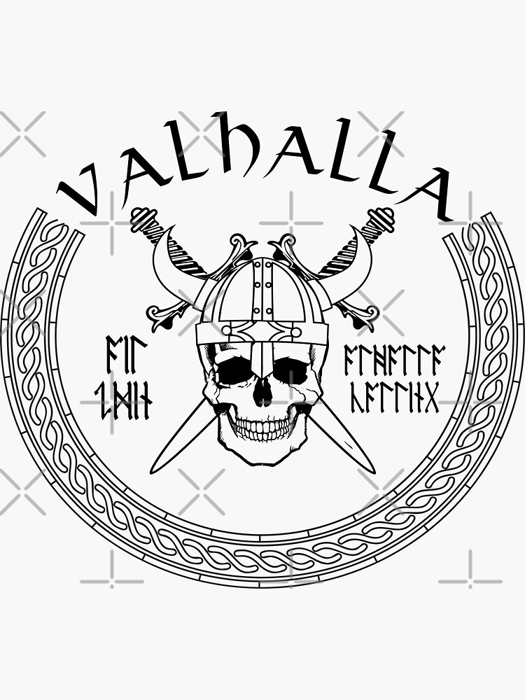 Warrior Skull - Viking - Sticker