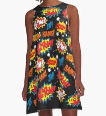 Comic Book Explosion A-Line Dress