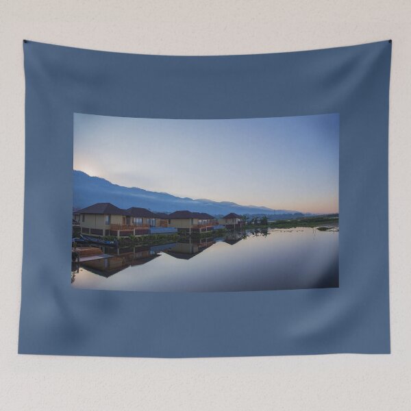 Item preview, Myanmar. Inle Lake. Hotel. Twilight. designed and sold by vadim19.