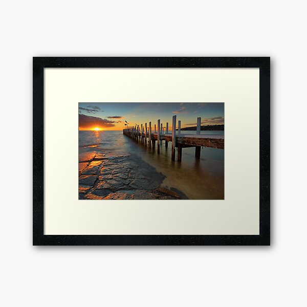 Safety Beach Sunset Framed Art Print