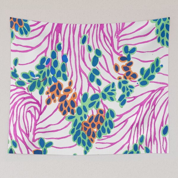 Item preview, Elegant Art Nouveau stencil print Flower Pattern by E.A. Seguy 25 designed and sold by The Happy Plot.