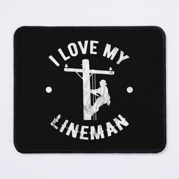 Item preview, I Love My Line Man Line Worker Gift Idea designed and sold by haselshirt.