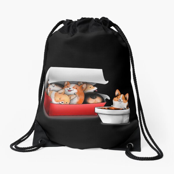 Corgi Nuggets Drawstring Bag