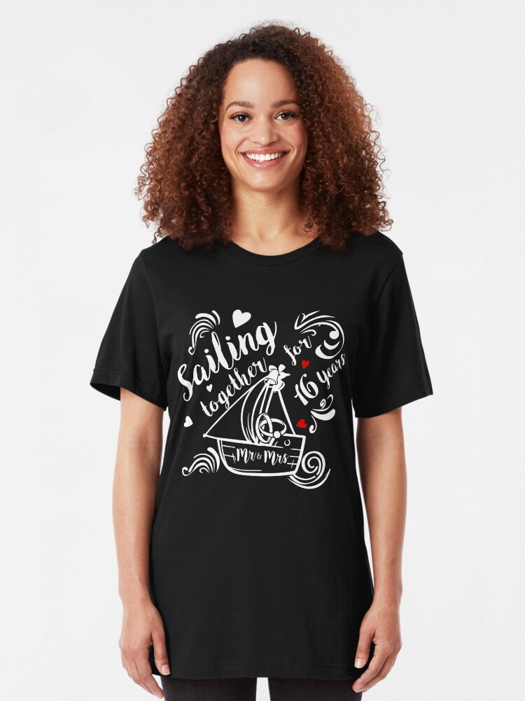 T Shirt Idees De Cadeau D Anniversaire De Mariage De 16 Ans