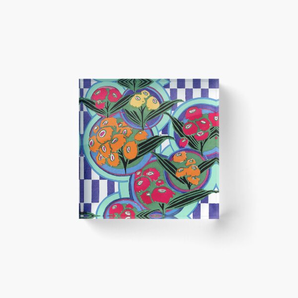 Item preview, Elegant Art Nouveau stencil print Flower Pattern by E.A. Seguy 27 designed and sold by The Happy Plot.