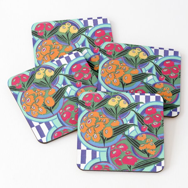 Item preview, Elegant Art Nouveau stencil print Flower Pattern by E.A. Seguy 27 designed and sold by The Happy Plot.