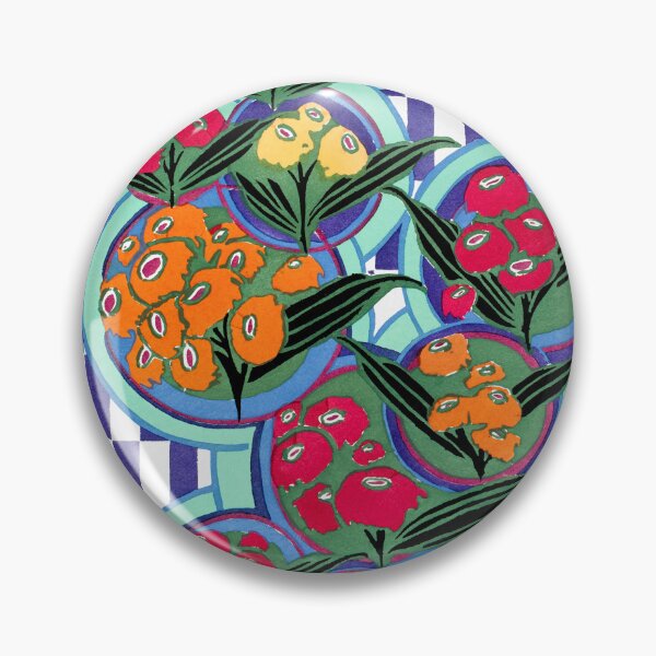 Item preview, Elegant Art Nouveau stencil print Flower Pattern by E.A. Seguy 27 designed and sold by The Happy Plot.