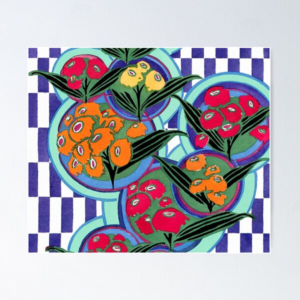 Item preview, Elegant Art Nouveau stencil print Flower Pattern by E.A. Seguy 27 designed and sold by fivo.