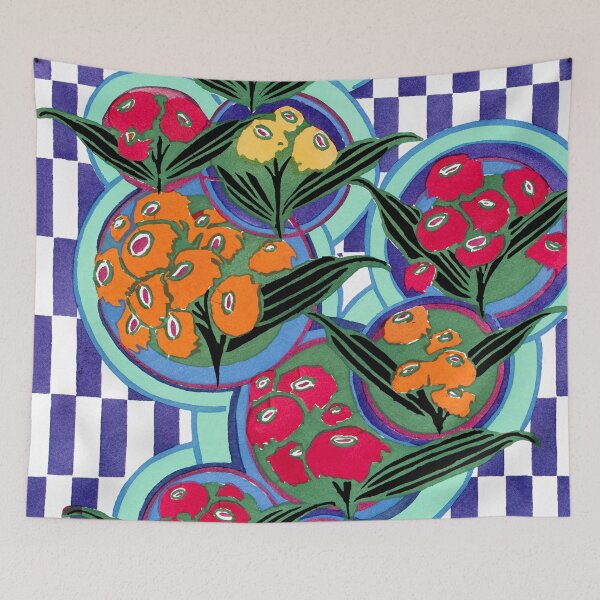 Item preview, Elegant Art Nouveau stencil print Flower Pattern by E.A. Seguy 27 designed and sold by The Happy Plot.