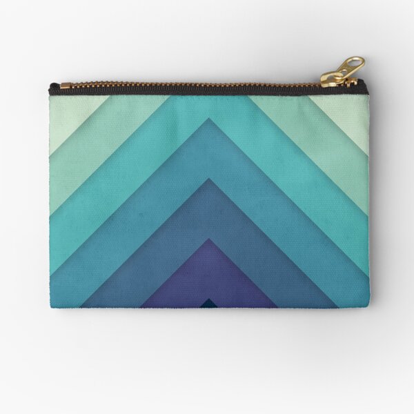 Retro Chevrons 001 Zipper Pouch