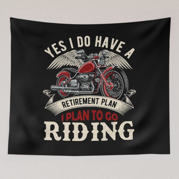Item preview, Retirement Plan To Go Riding Gift Motorcycle Riders Biker designed and sold by moonligh1996.