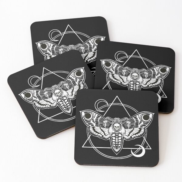 Item preview, Death Moth, Death's-head hawkmoth, Acherontia, Night Creature, Geometric Design, Vintage Black and White Art, Retro tattoo, Skull Shirt, Halloween Tshirt, Vintage Witch designed and sold by SSINAMOON.