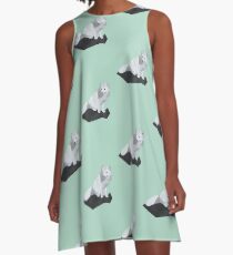 Polarfuchs A-Linien Kleid