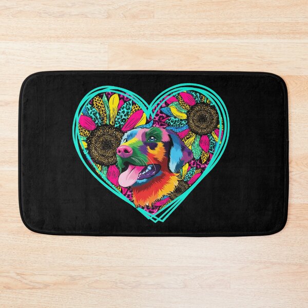 Item preview, Labrador dog heart sunflower flower designed and sold by Astralia.