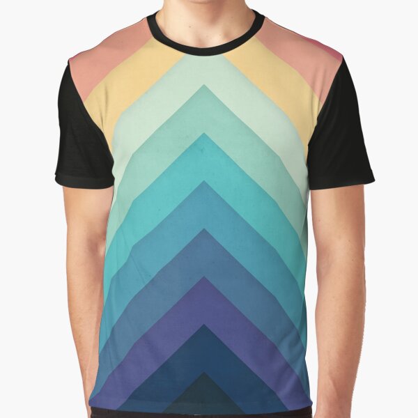 Vista previa del artículo con la obra «Chevrones retro 002», diseñado y vendido por geekchic tees.