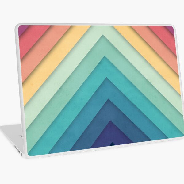 Retro Chevrons 002 Laptop Skin