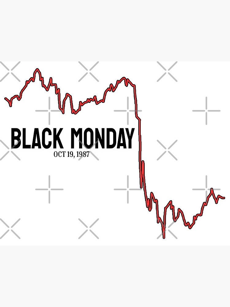 "Black Monday Stock Market Crash" Poster by ArtParadox Redbubble