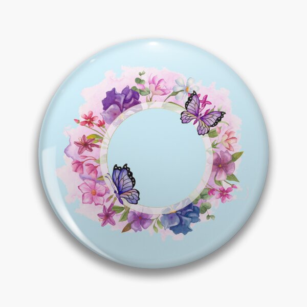 Item preview, Floral Ring with Two Butterflies - unique design designed and sold by Froyd Wess.