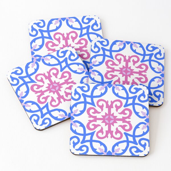 Item preview, Floor Pattern pink and blue designed and sold by Keitow.