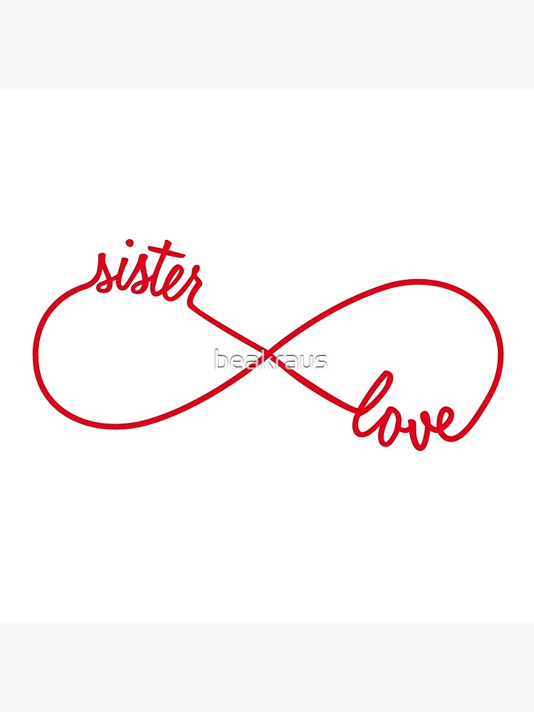 Sister love, infinity sign by beakraus