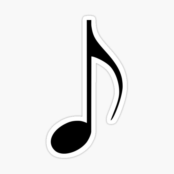 "Music note" Sticker for Sale by Saletruba Redbubble