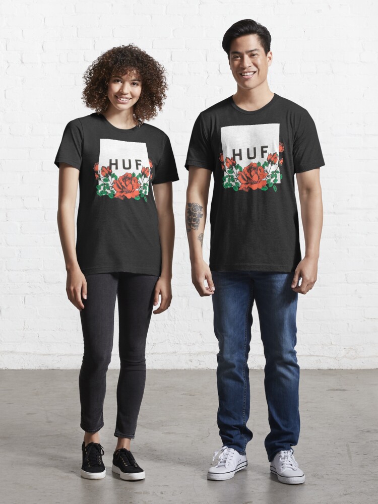 HUF-Box-Bouquet-Black-T-Shirt | Essential T-Shirt