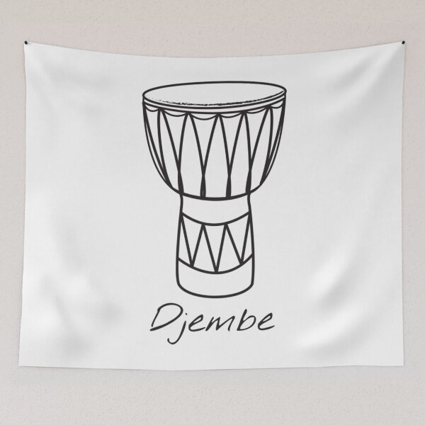 Item preview, Djembe Design for Drummers and Musicians - with white text Classic  designed and sold by kielrobshot.