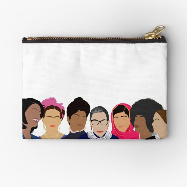Girl Zipper Pouches Redbubble - female roblox woman chest shading