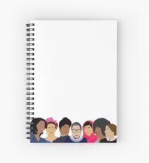 Feministische Mädchen Gang-Squad Ziele Spiralblock