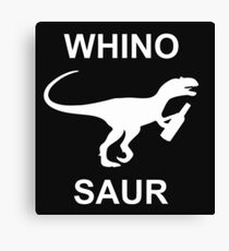 Whinosaur Popular Funny Wine Lover Dinosaur Humor Party Canvas Print