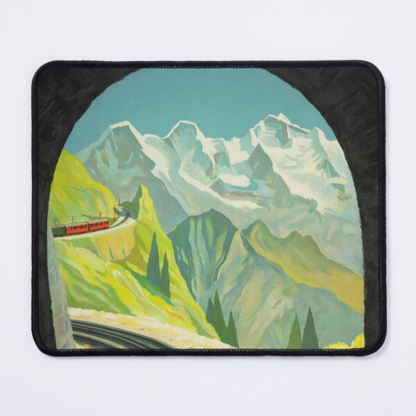 Item preview, SCHNIGE PLATTE INTERLAKEN Old SWISS Railway Art Deco Advertisement Poster 1930 by Alex Diggelmann designed and sold by retroposters.
