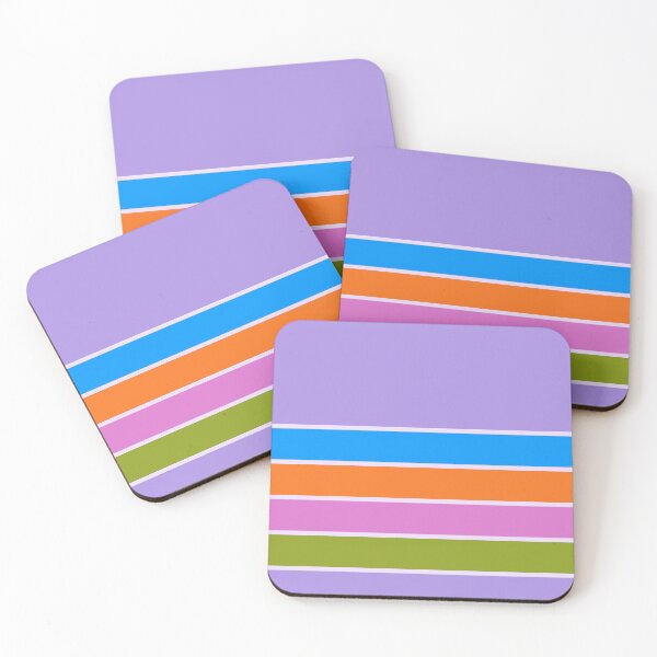 Item preview, Large Multicolour Horizontal Stripes Pattern 8 designed and sold by worldways.