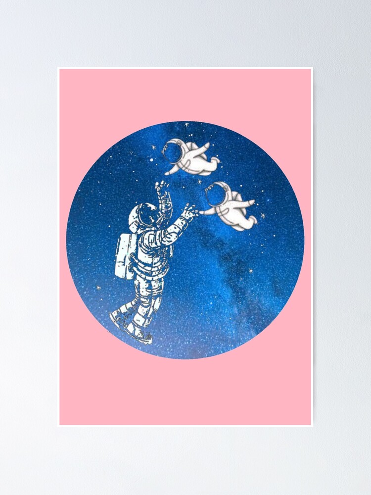 Two Babies Astronauts And Father Poster For Sale By Theartexplorer